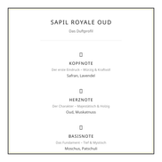Sapil Royale Oud (Eau de Parfum 100ml ) – Die Aura purer Macht