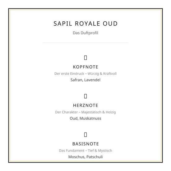 Sapil Royale Oud (Eau de Parfum 100ml ) – Die Aura purer Macht