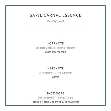 Sapil Carnal Essence (Eau de Parfum 100ml) – Die Aura der Alchemie