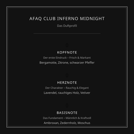 AFAQ Club Inferno Midnight Homme – Eau de Parfum (100 ml)