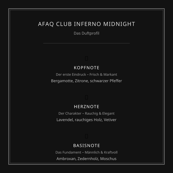 AFAQ Club Inferno Midnight Homme – Eau de Parfum (100 ml)