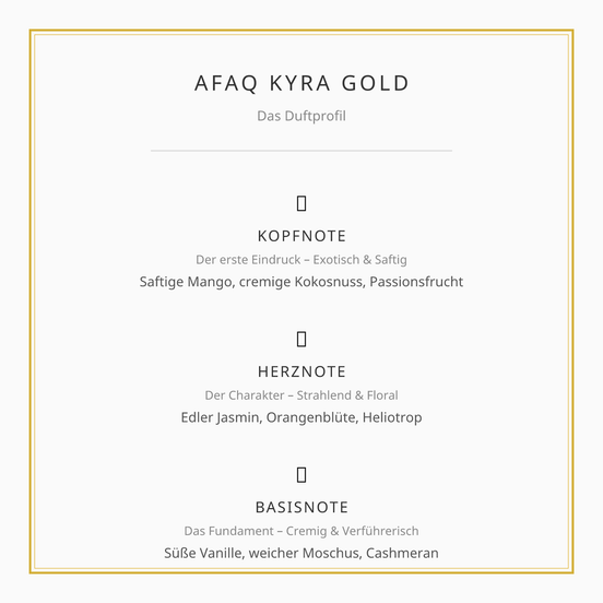 AFAQ KYRA GOLD – Eau de Parfum (100 ml)