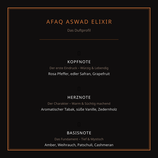 AFAQ ASWAD ELIXIR – Eau de Parfum (100 ml)