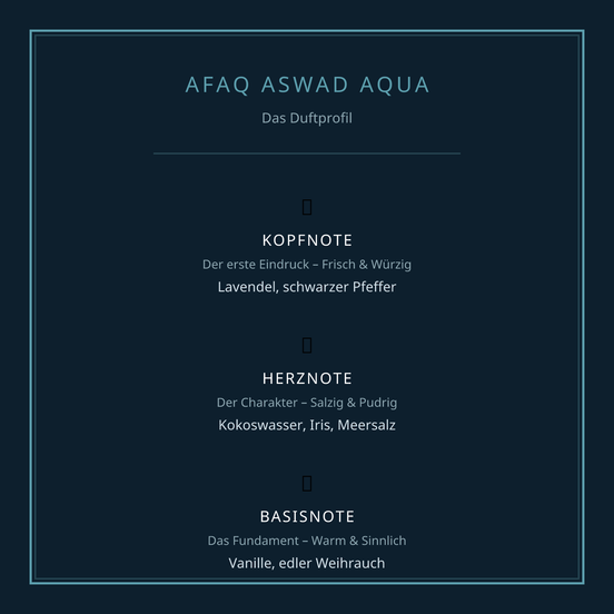 AFAQ ASWAD AQUA – Eau de Parfum (100 ml)