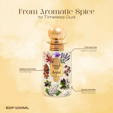 Sapil Royale Oud (Eau de Parfum 100ml ) – Die Aura purer Macht